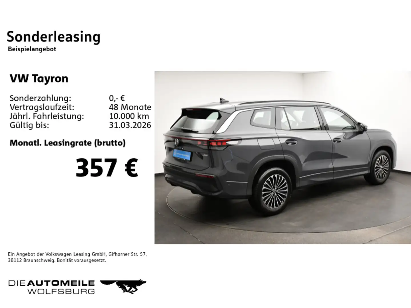 Volkswagen Tayron 1.5 eTSI DSG Life Matrix/ACC/AHK/7.Sitze Grau - 2