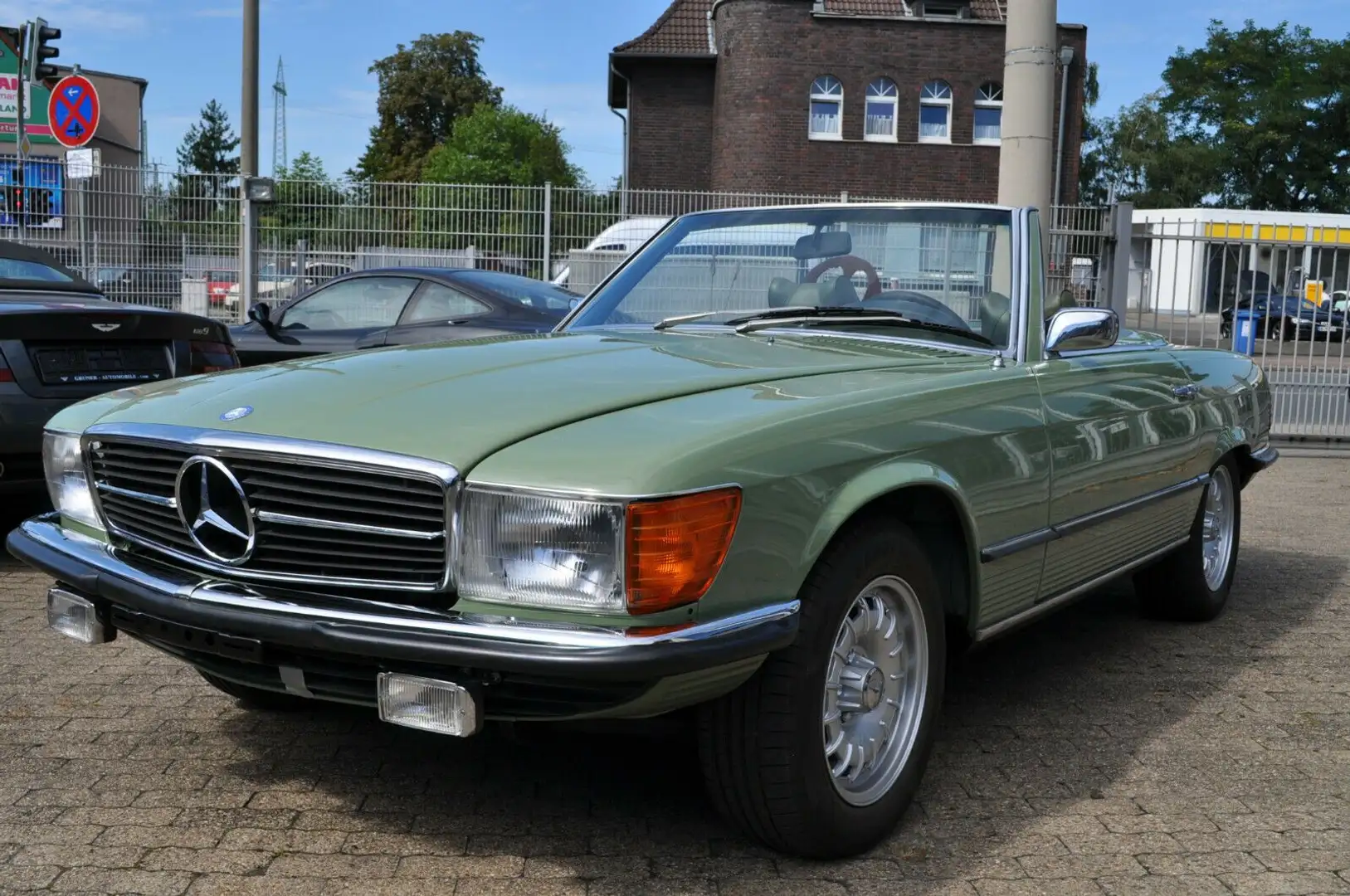 Mercedes-Benz 450 SL " Super Zustand" Yeşil - 1