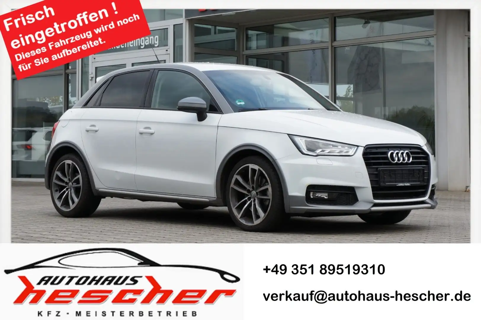 Audi A1 Sportback sport 1.4 TFSI S-tronic *NAVI*PDC* Weiß - 1