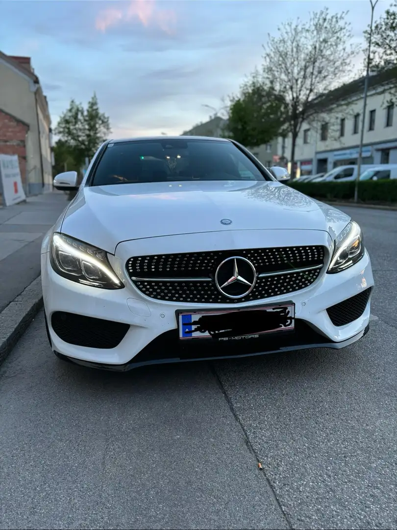 Mercedes-Benz C 200 AMG Line Aut. Blanc - 1