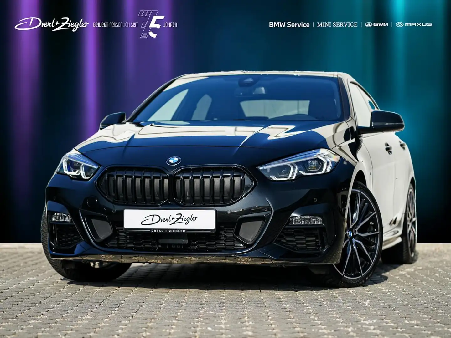 BMW 218 218i Gran Coupe M-Sport 19" PANO KoZg AdLED RFK Schwarz - 1