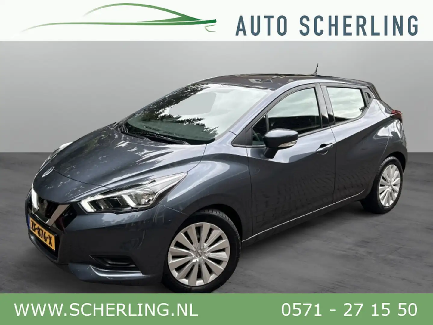 Nissan Micra 1.0 IG-T Acenta Airco, Cruise, Slechts 69 dkm! Grigio - 1