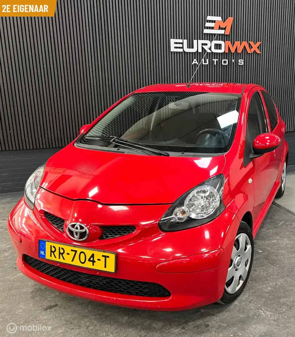 Toyota Aygo 1.0-12V 2e Eigenaar-Airco-Elec ramen Rot - 1