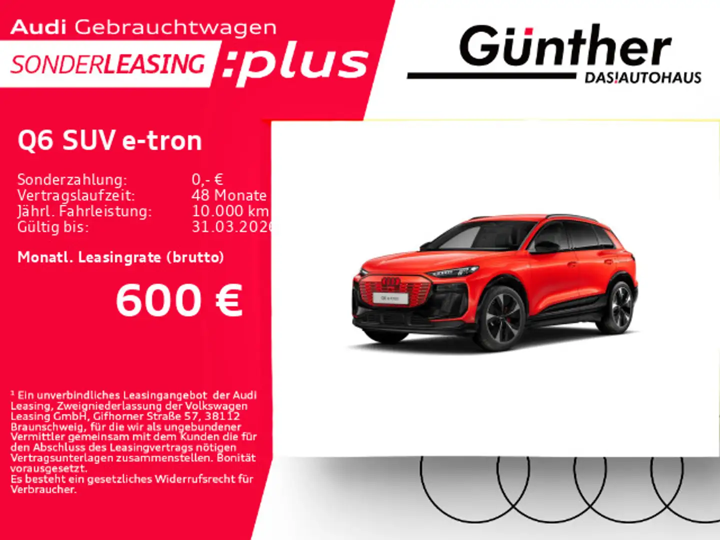 Audi Q6 e-tron S LINE QUATTRO+WINTERRÄDER+AHK+B&O+LUF Rouge - 1