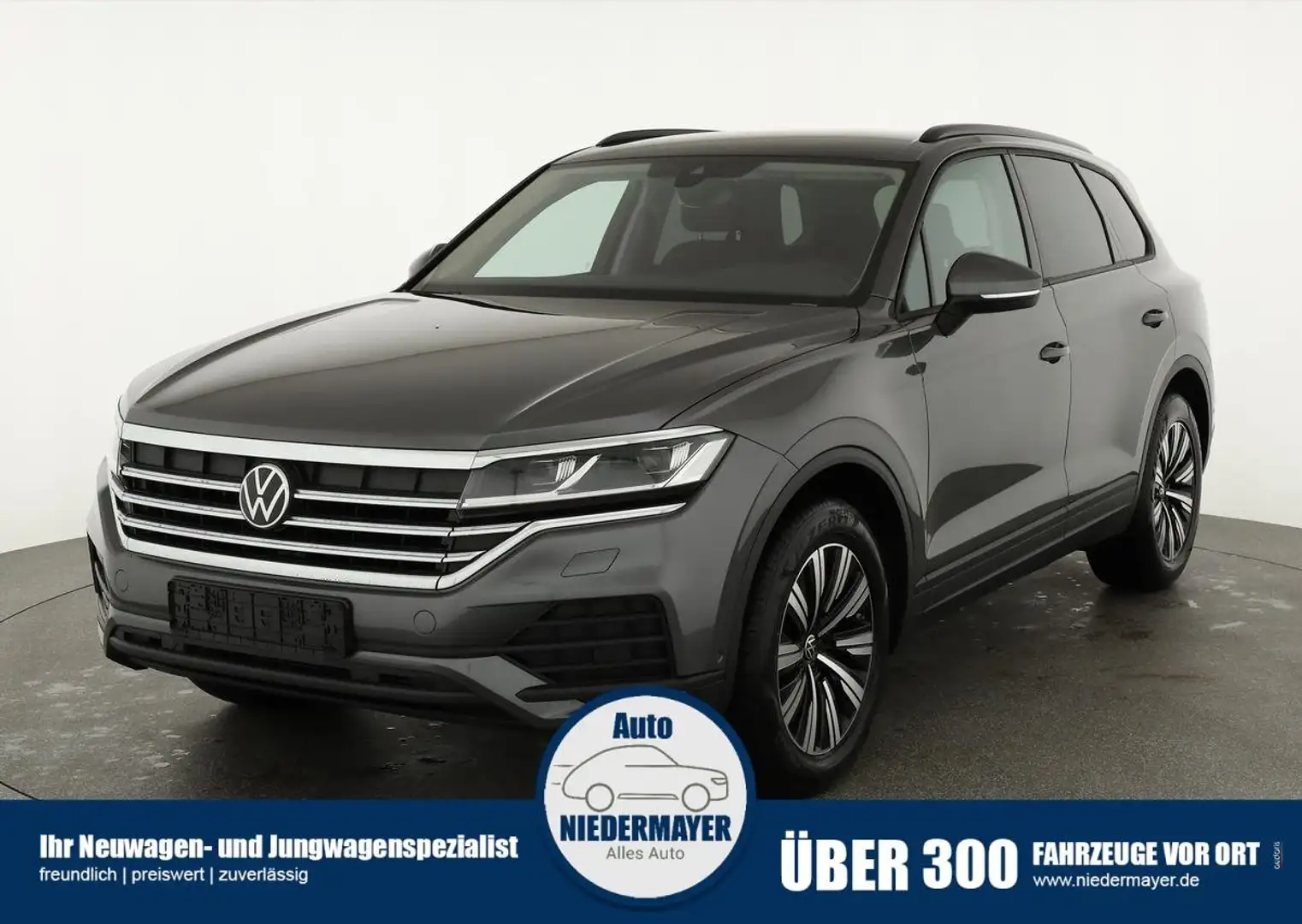 Volkswagen Touareg 3.0 V6 TDI 4M, Luft, AHK, Navi, Kamera, 4-J Garant Grau - 1