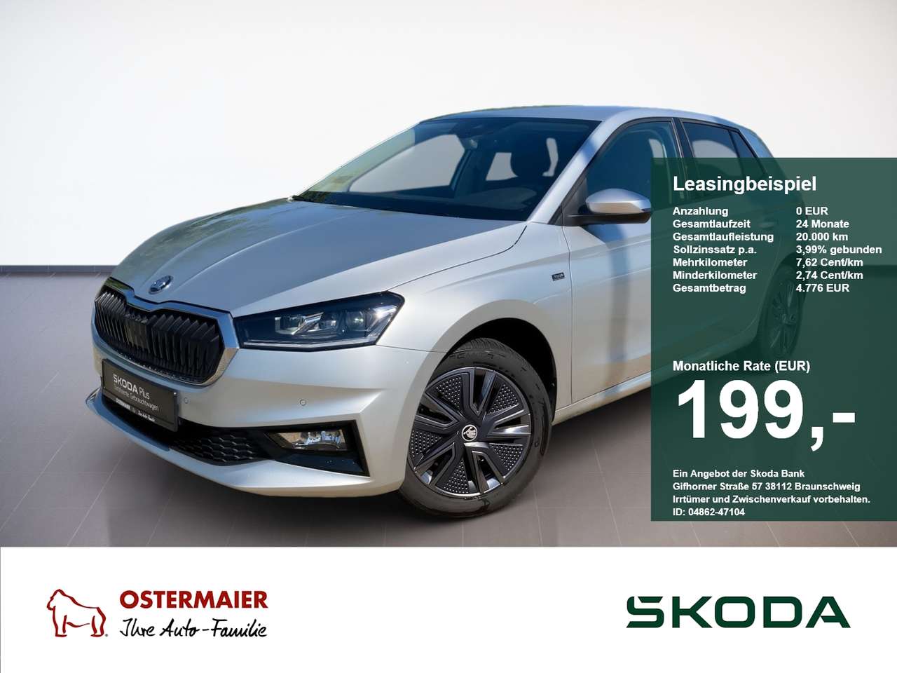 Skoda Fabia 2025 — Selection 1.5TSI DSG NAV.Lenk-HZG.KAM.WINTER.VC.Sm