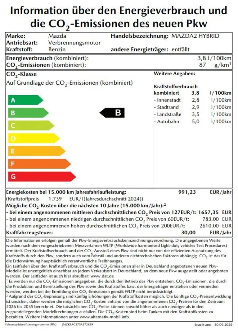 Mazda 2 2 Hybrid Benzin Automatik Centre-Line Kamera Carpl Bleu - 2