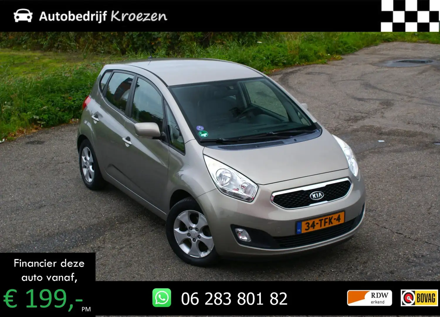 Kia Venga 1.4 CVVT X-ecutive | Camera | Navigatie | Volledig Gris - 1