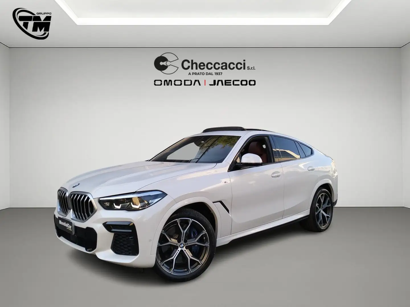 BMW X6 xdrive40d mhev 48V Msport auto Bianco - 1