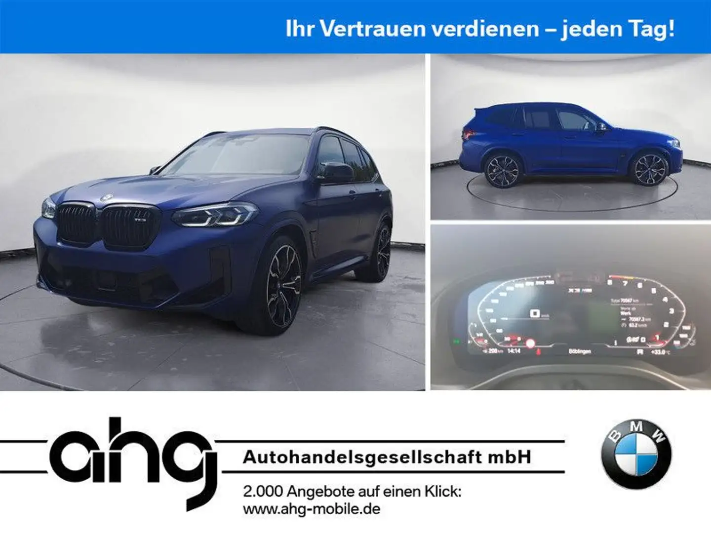 BMW X3 M COMPETITION Aktive Geschw. Laserlicht Head Bleu - 1