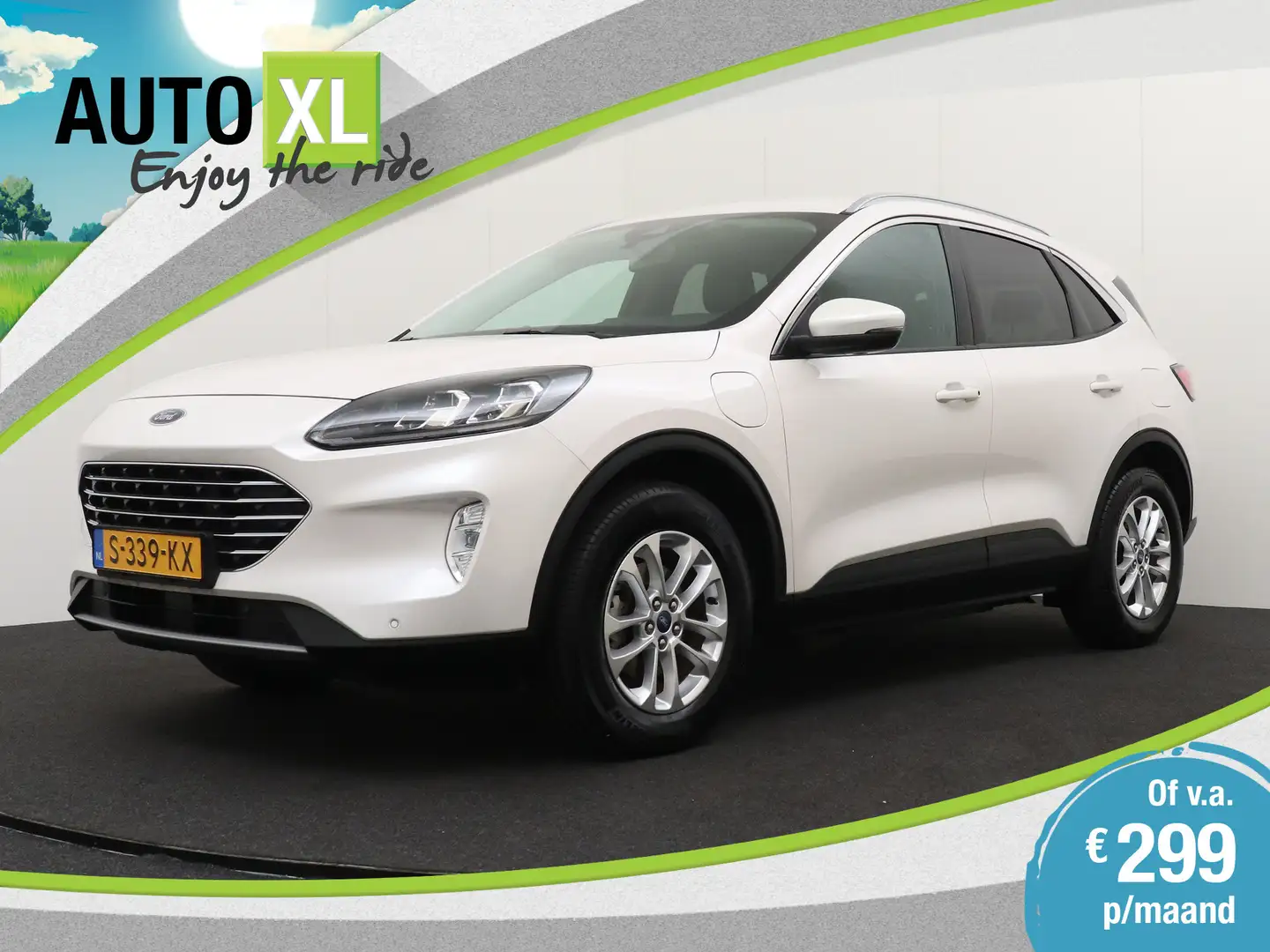 Ford Kuga 2.5 PHEV Titanium X Trekhaak Camera Stuur- / Stoel Blanc - 1