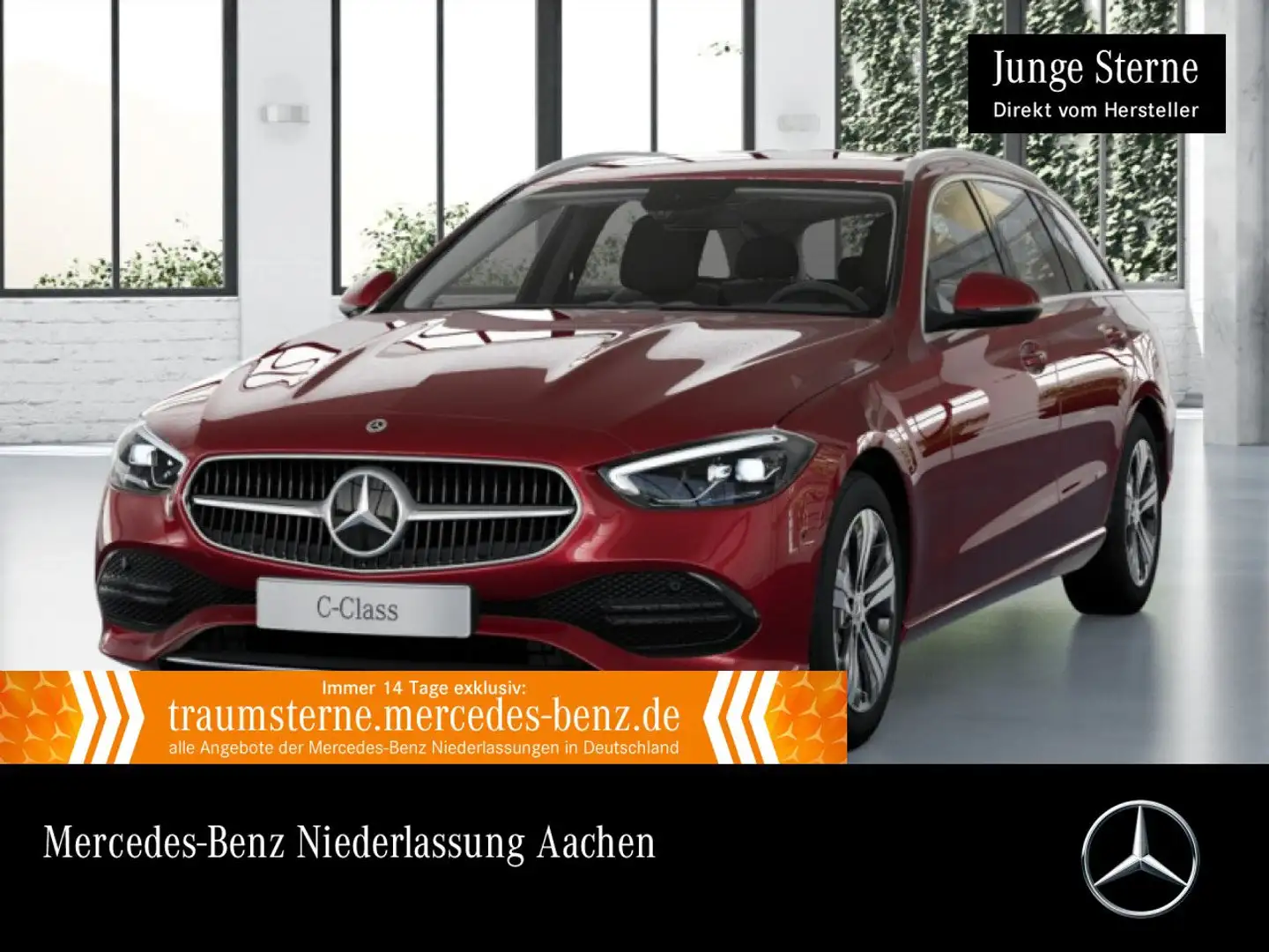 Mercedes-Benz C 220 d T AVANTG+LED+KAMERA+KEYLESS+9G Rot - 1