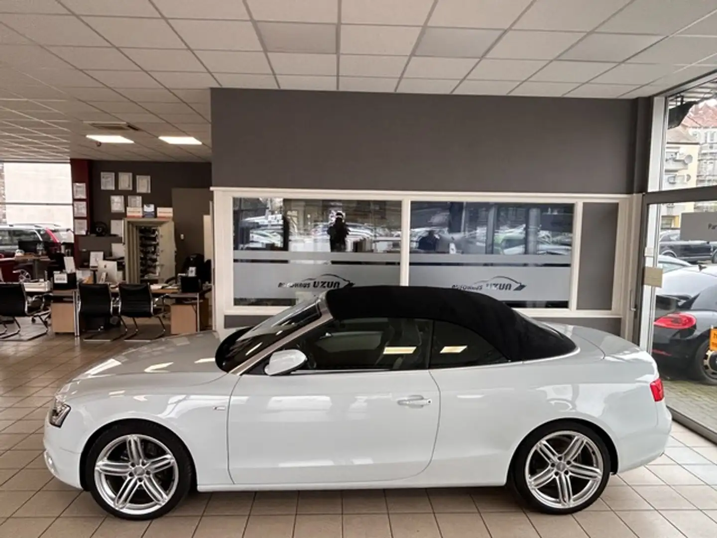 Audi A5 Cabriolet quattro S-Line 2.0 Auto Leder B&O Weiß - 1