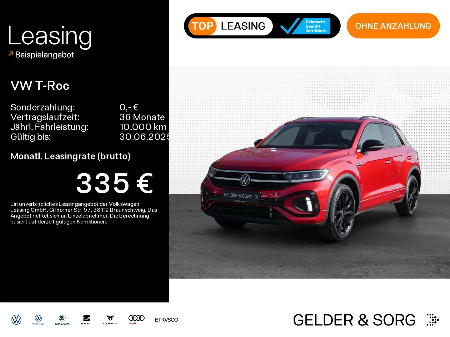 Volkswagen T-Roc T-ROC R-Line 2.0 TSI 4x4 Leder*Pano*Stand*Sound* Rosso - 1