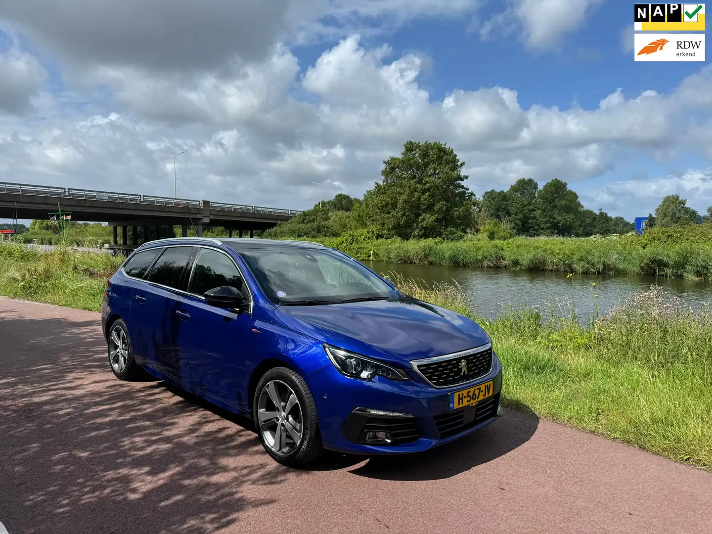 Peugeot 308 SW 1.2 PureTech GT-line|Autom.|1e eig.|Luxe| Blauw - 1