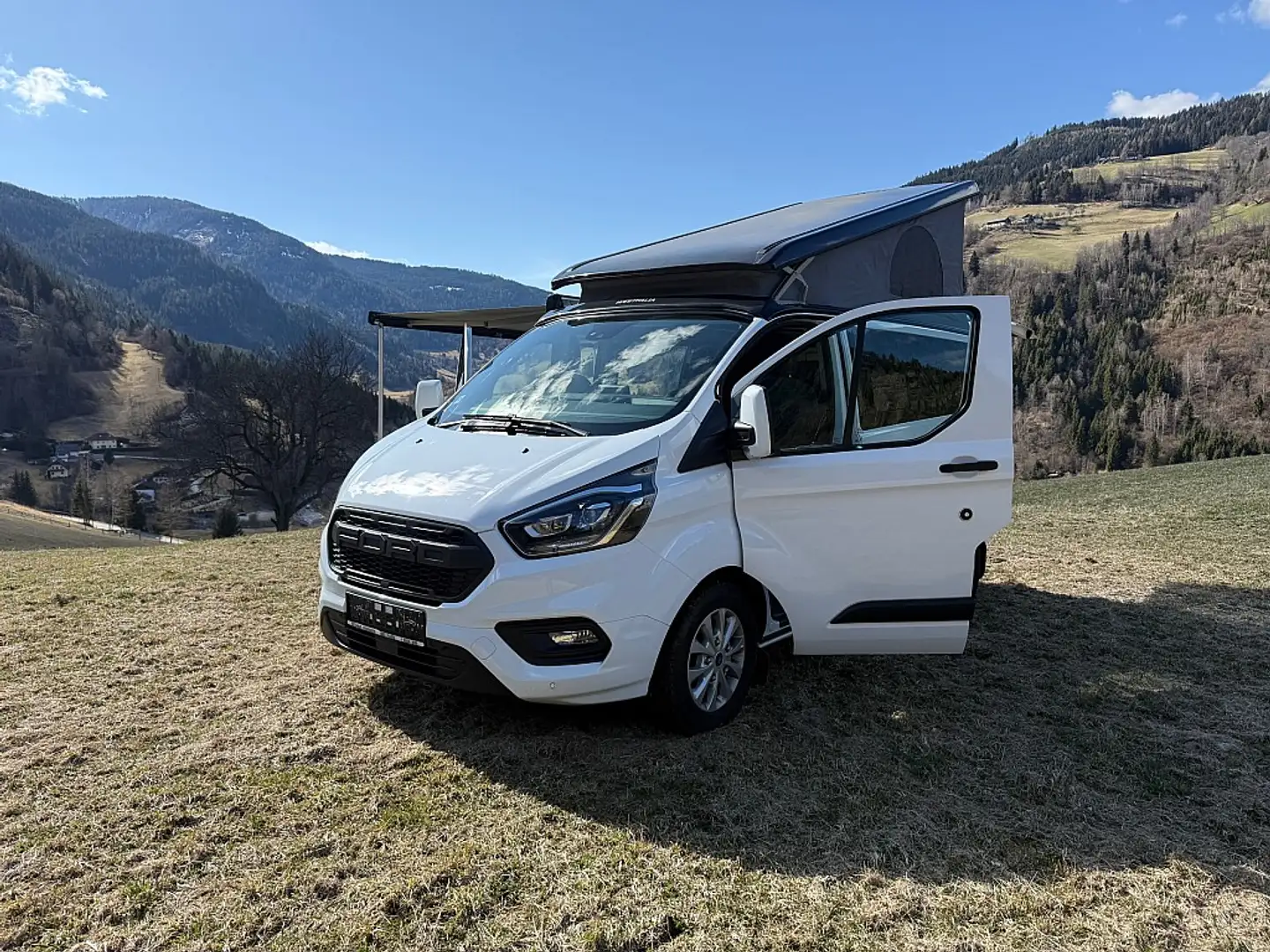 Ford Transit Custom Nugget 320 AD 2,0 EcoBlue L1H1 Aut. Blanc - 1
