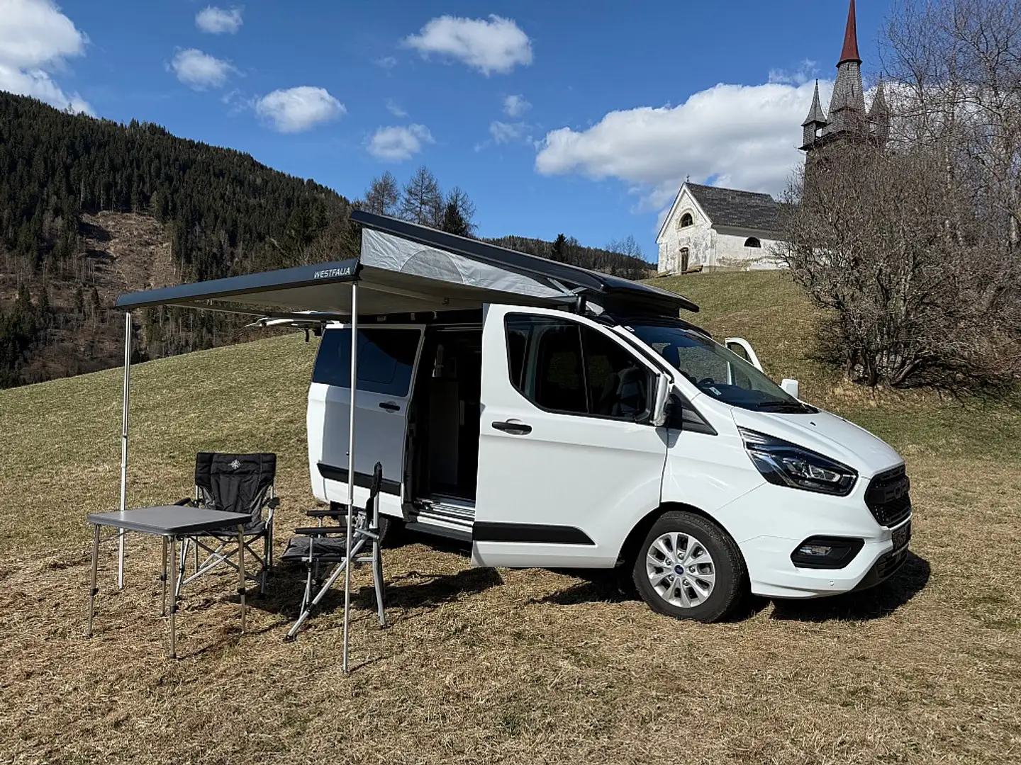 Ford Transit Custom Nugget 320 AD 2,0 EcoBlue L1H1 Aut. Blanc - 2