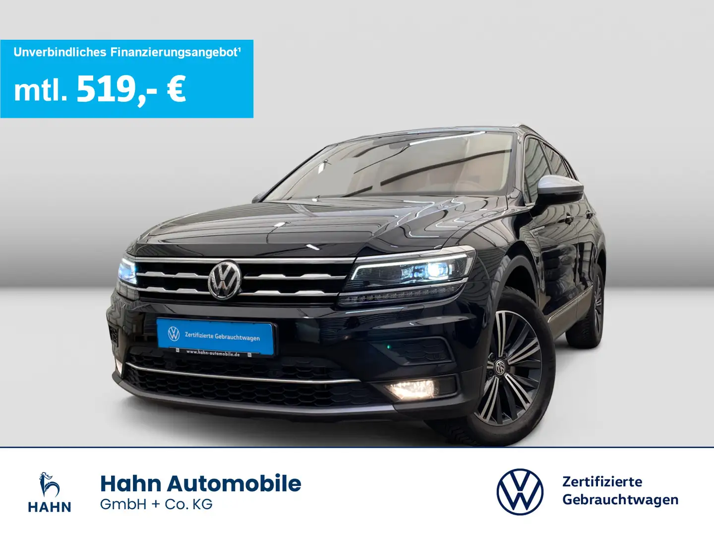 Volkswagen Tiguan Allspace 2.0 TSI 4M DSG AHK Navi ACC LED Schwarz - 1