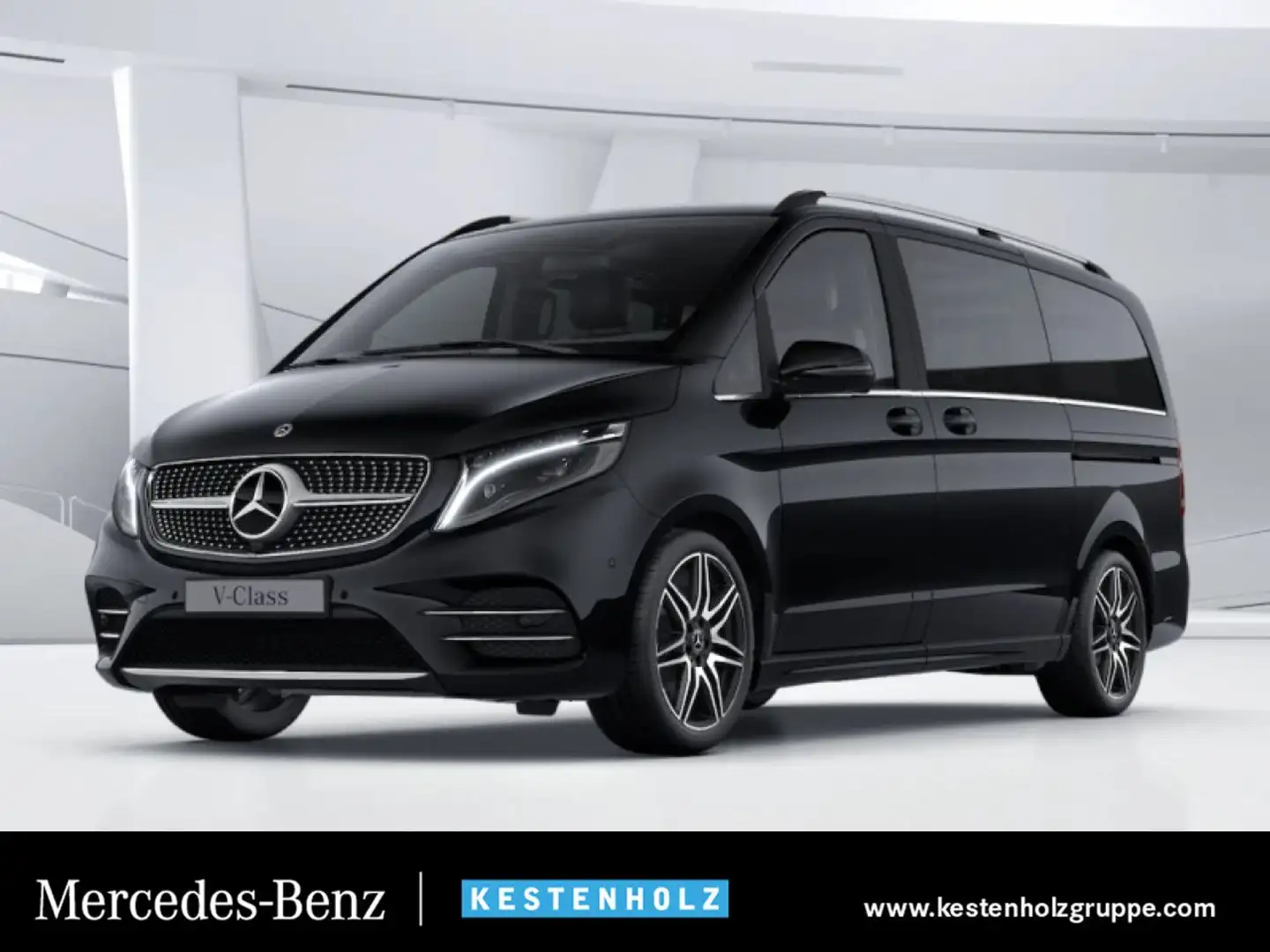 Mercedes-Benz V 300 d lang 4M Edition AMG 360° Stdhzg Burmester Schwarz - 1