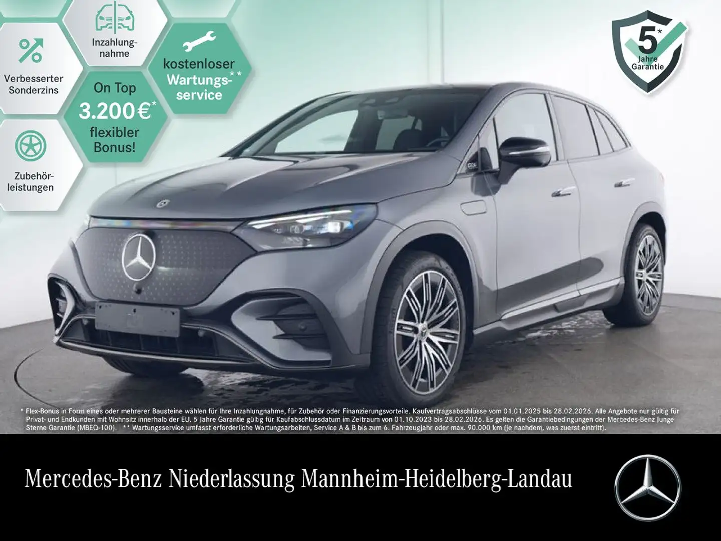 Mercedes-Benz EQE 350 4M AMG+NIGHT+PANO+360+AHK+BURMESTER Grau - 1