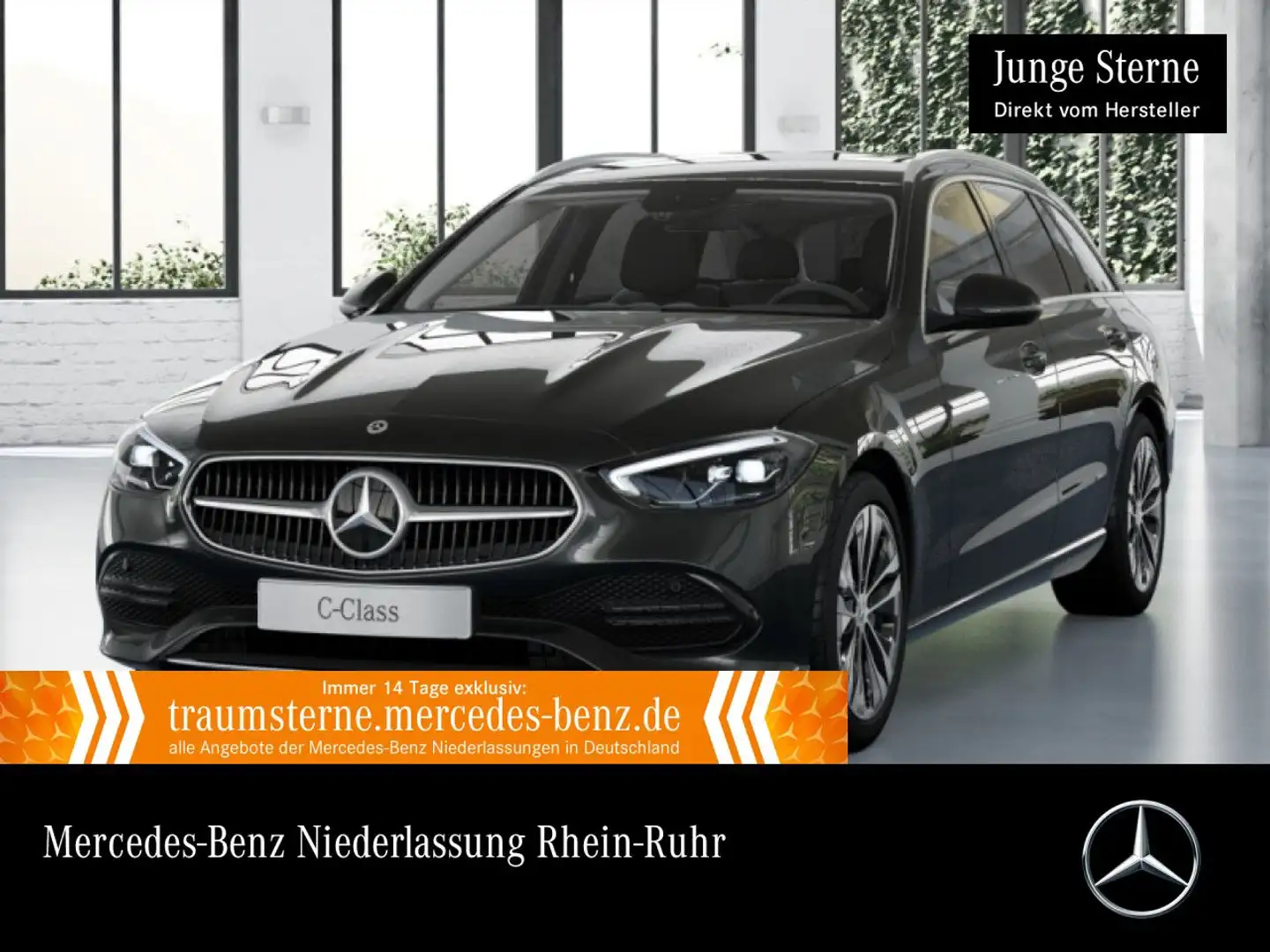 Mercedes-Benz C 300 e T AVANTG+AHK+LED+KAMERA+TOTW+KEYLESS+9G Grau - 1