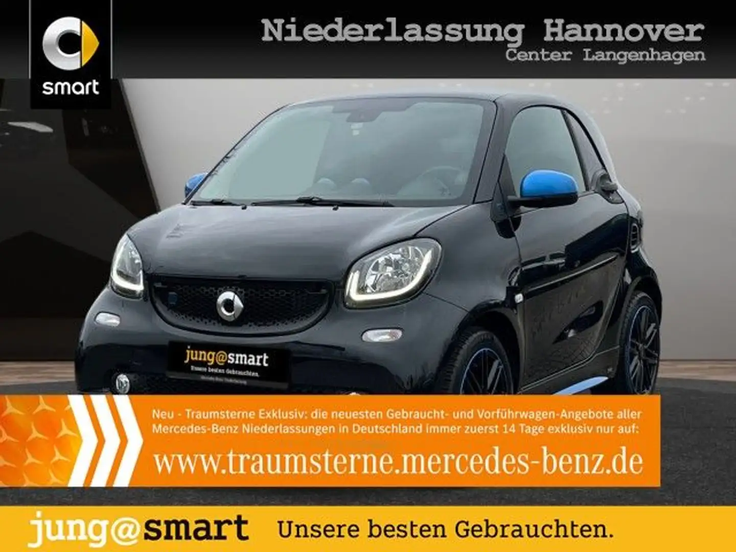 smart forTwo EQ 60kWed passion BRABUS tailor made SHZ Schwarz - 1