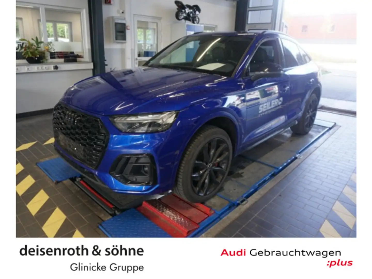 Audi Q5 TFSI e S line 50 TFSI e edOne/Matri Blau - 1