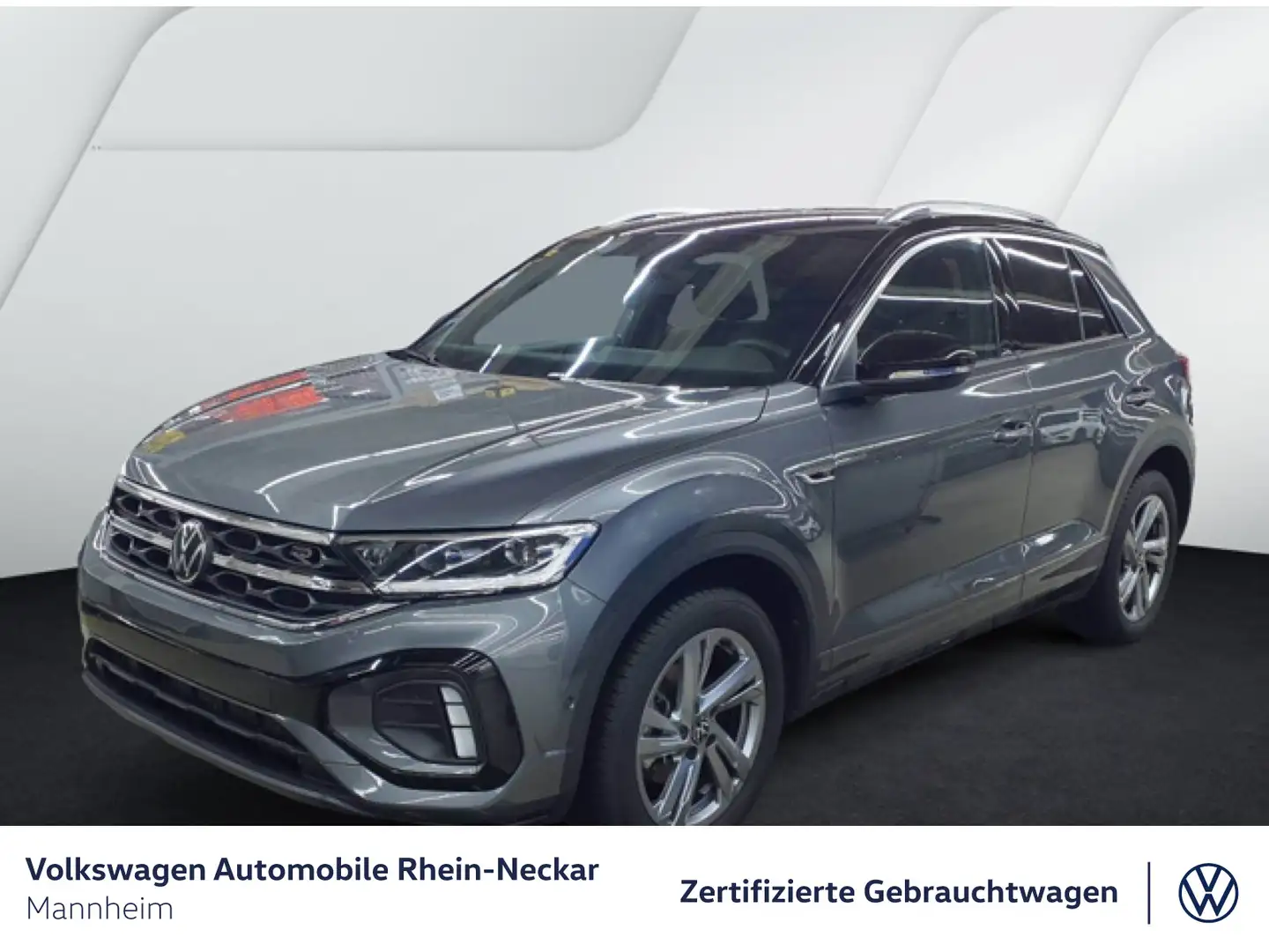 Volkswagen T-Roc 1.5 TSI DSG R-Line Navi AHK Kamera uvm Grau - 2