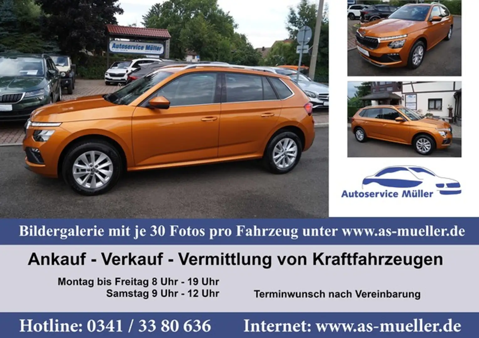 Skoda Kamiq 1,5i Full Link-Kamera-VZ-Spurh.-Abstand-WR Oranje - 1