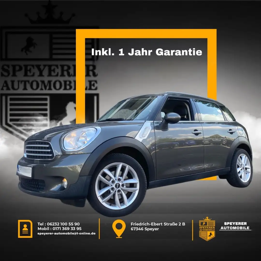 MINI Cooper Countryman |VOLLLEDER|SHZ|KLIMAAUTO|TEMPO| Grau - 1