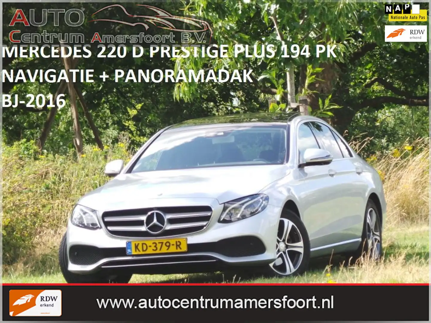 Mercedes-Benz E 220 d Prestige Plus ( 1e EIGENAAR + INRUIL MOGELIJK ) Grijs - 1