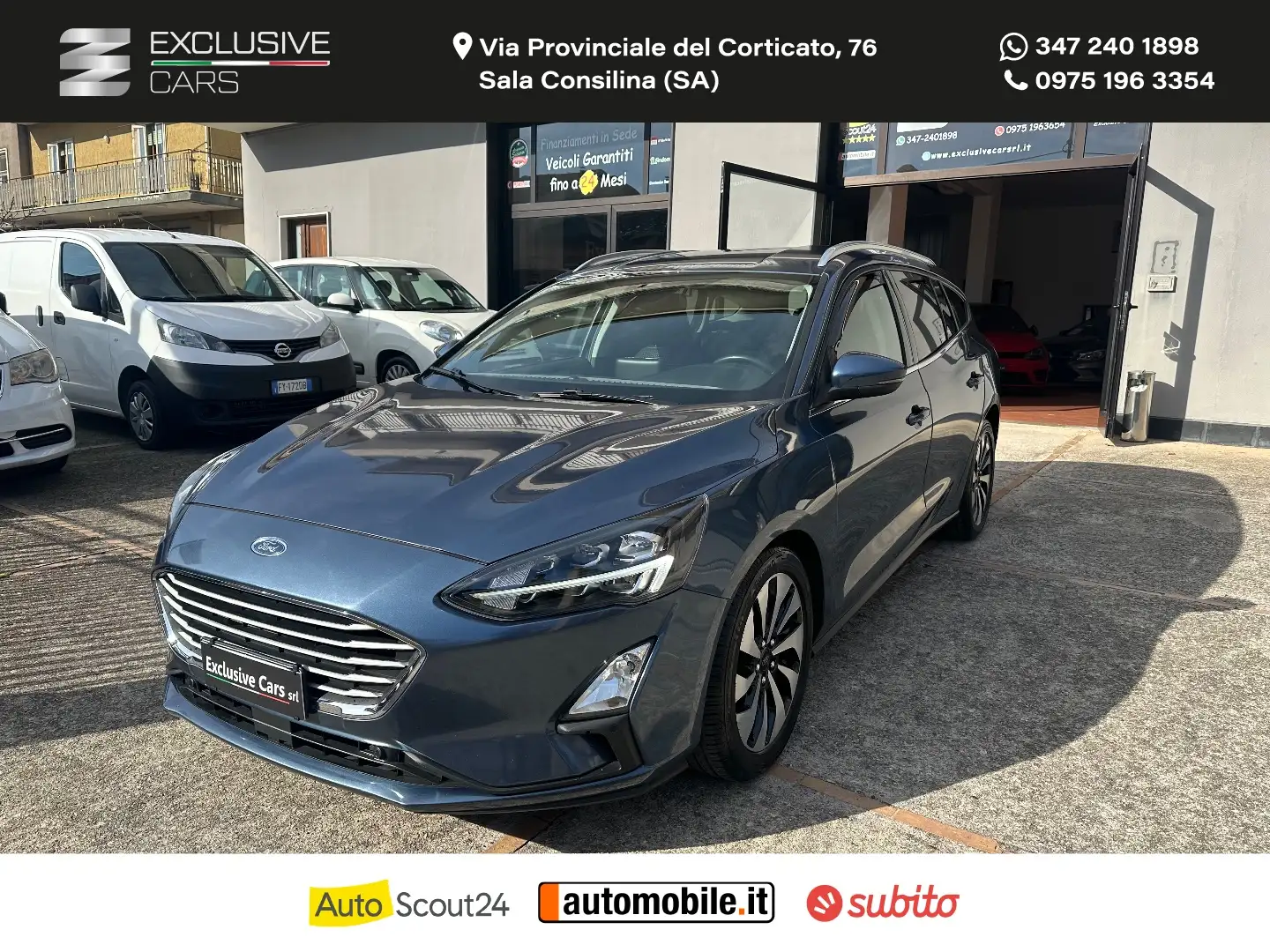 Ford Focus 1.5 TDCi 120 S&S Pow. SW Tit. Bus. FULL OPTIONAL Modrá - 1