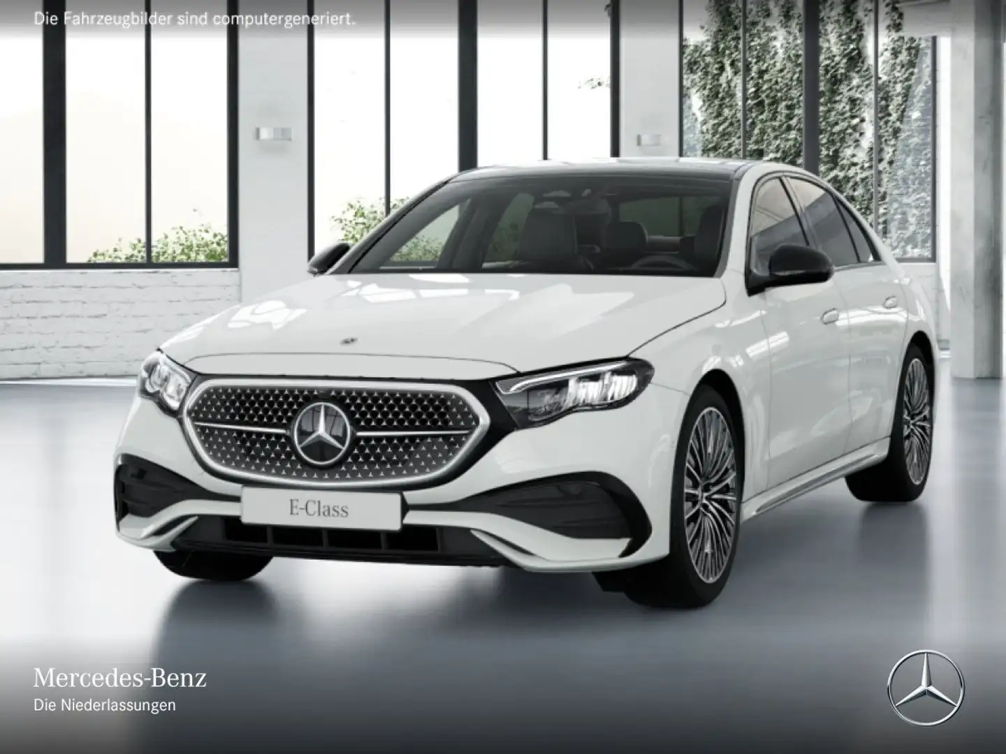 Mercedes-Benz E 200 AMG 360° Pano Distr. LED Night Spurhalt-Ass Weiß - 2
