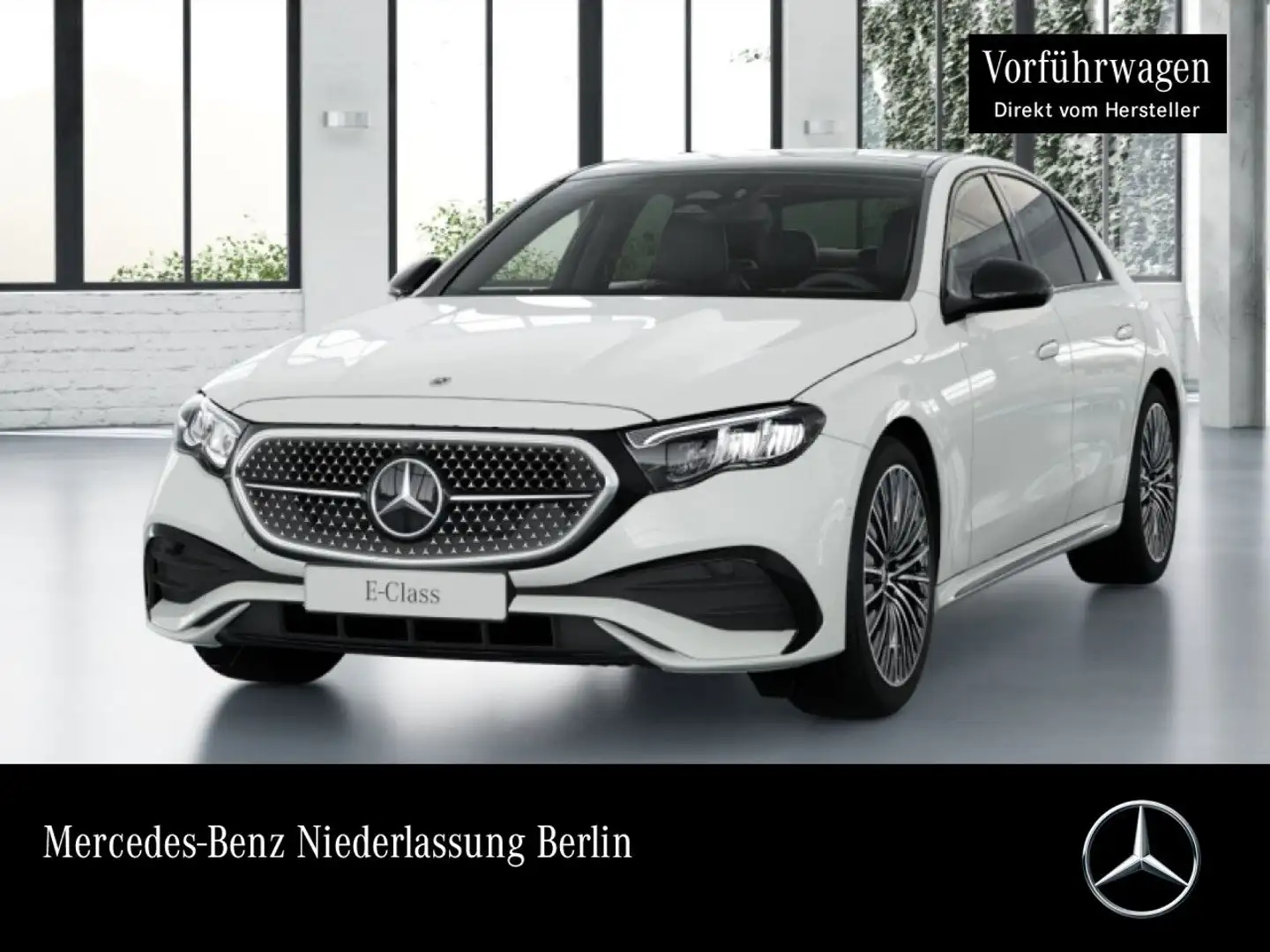 Mercedes-Benz E 200 AMG 360° Pano Distr. LED Night Spurhalt-Ass Weiß - 1