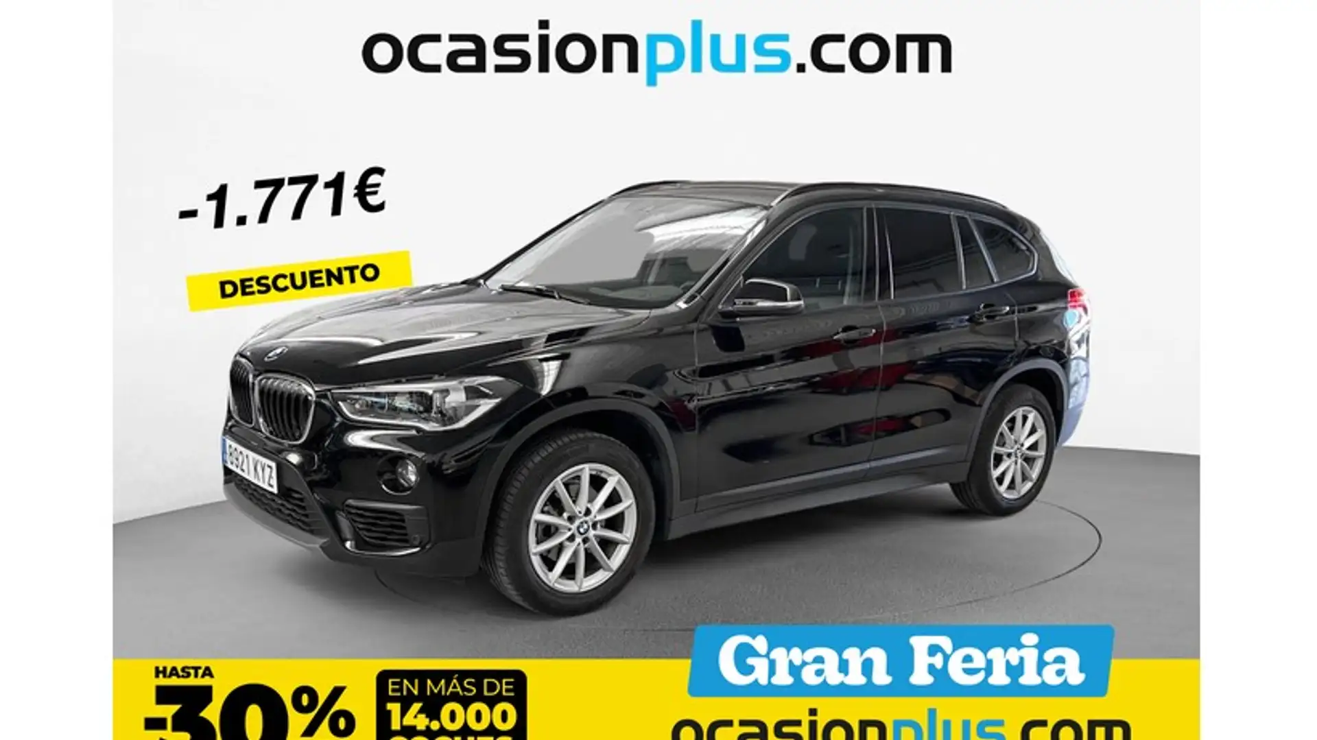 BMW X1 sDrive 16d Zwart - 1