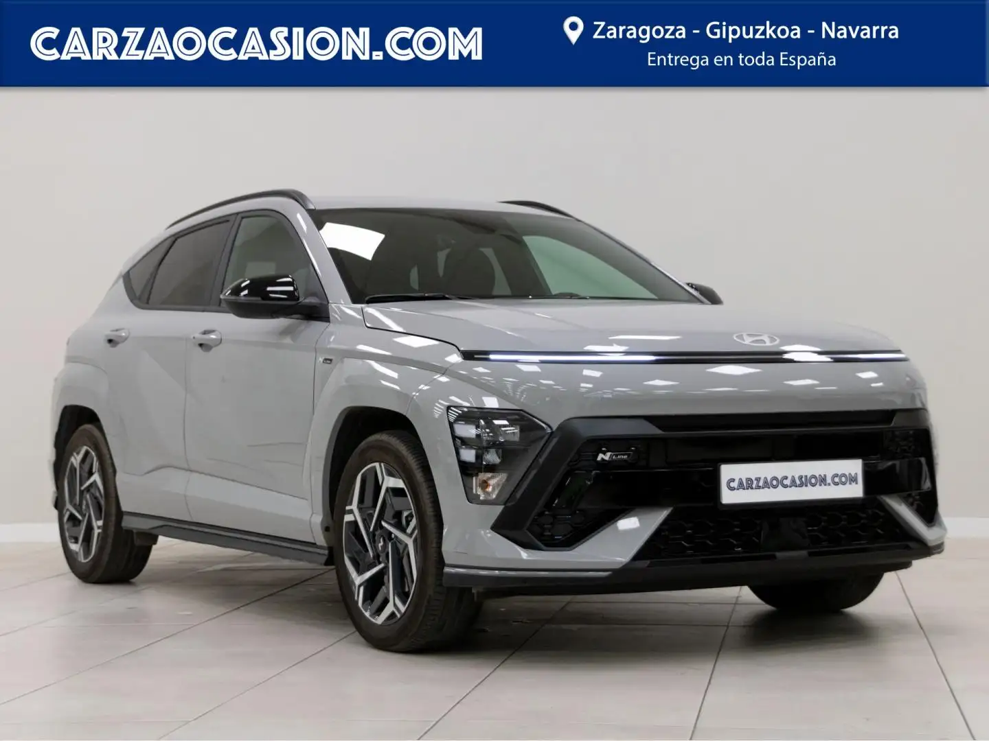 Hyundai KONA 1.6 GDI HEV N Line DCT Gris - 1