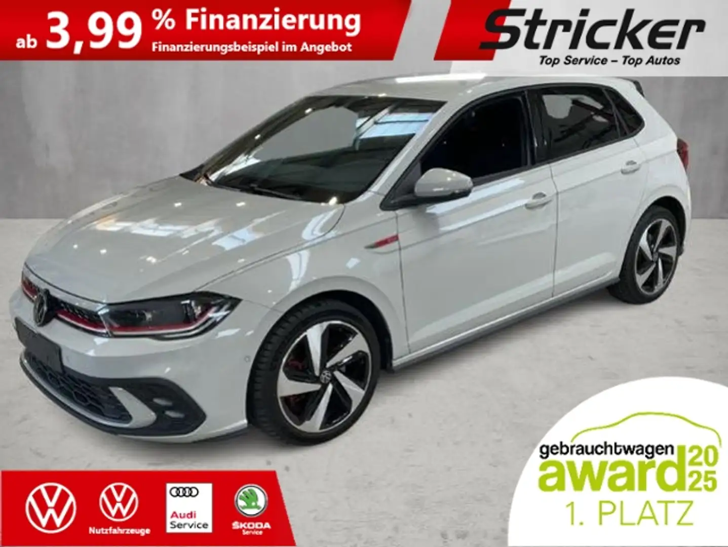 Volkswagen Polo GTI 2.0TSI DSG 249,-ohne Anzahlung ACC App-Connec Grau - 2