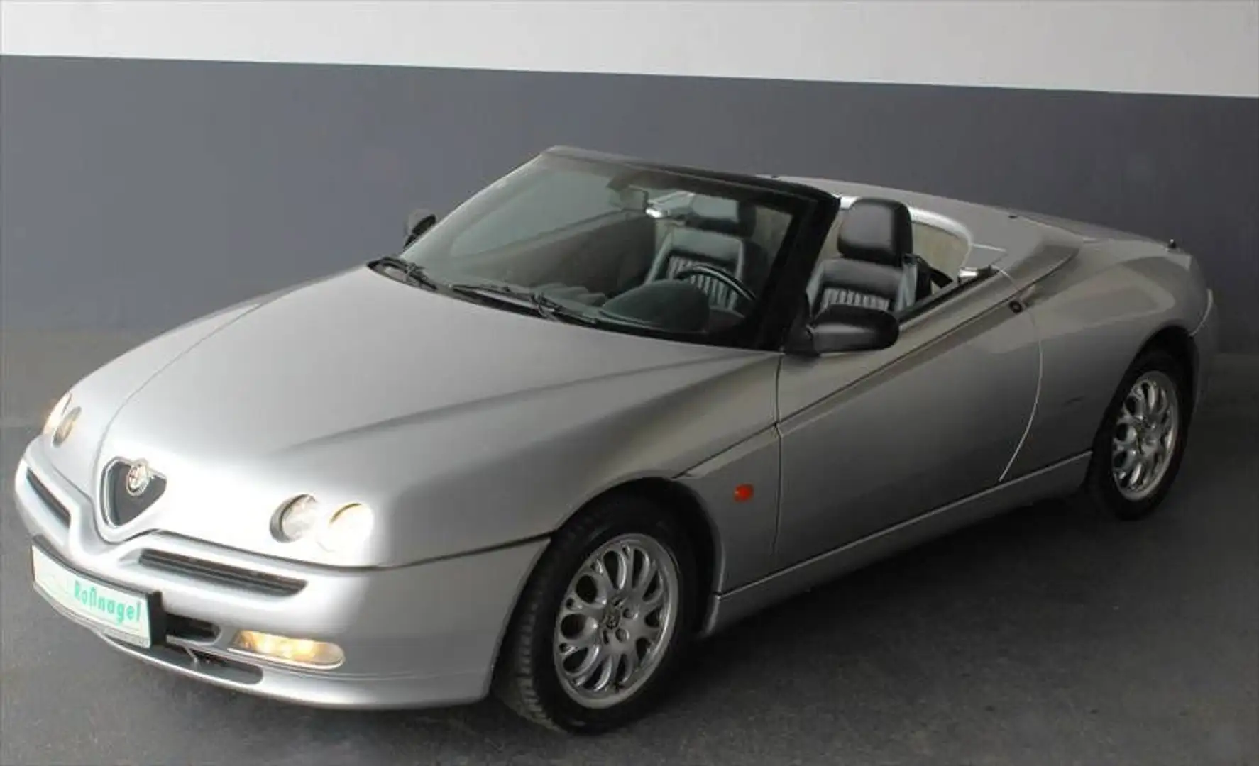 Alfa Romeo Spider Sportsitze Leder Schwarz, elektr. Verdeck Silber - 1
