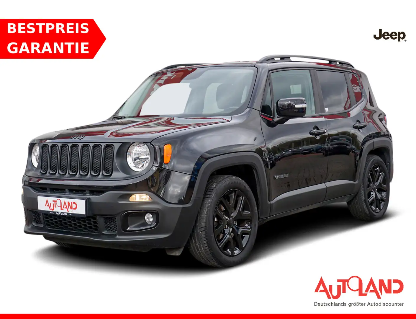 Jeep Renegade Longitude 1.6 Navi Tempomat AHK PDC USB Schwarz - 1