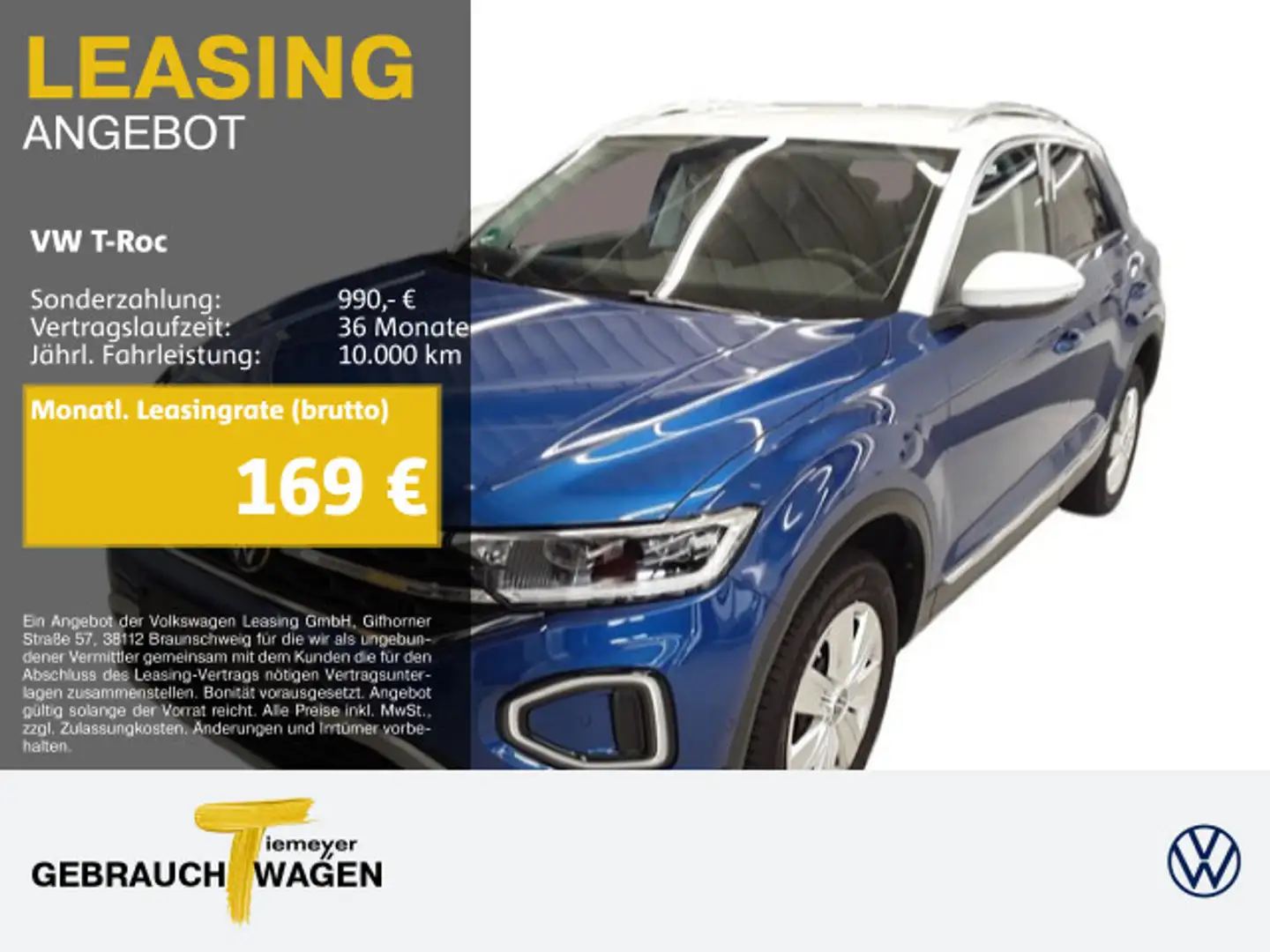Volkswagen T-Roc 2.0 TDI STYLE AHK NAVI KAMERA LED Blauw - 1