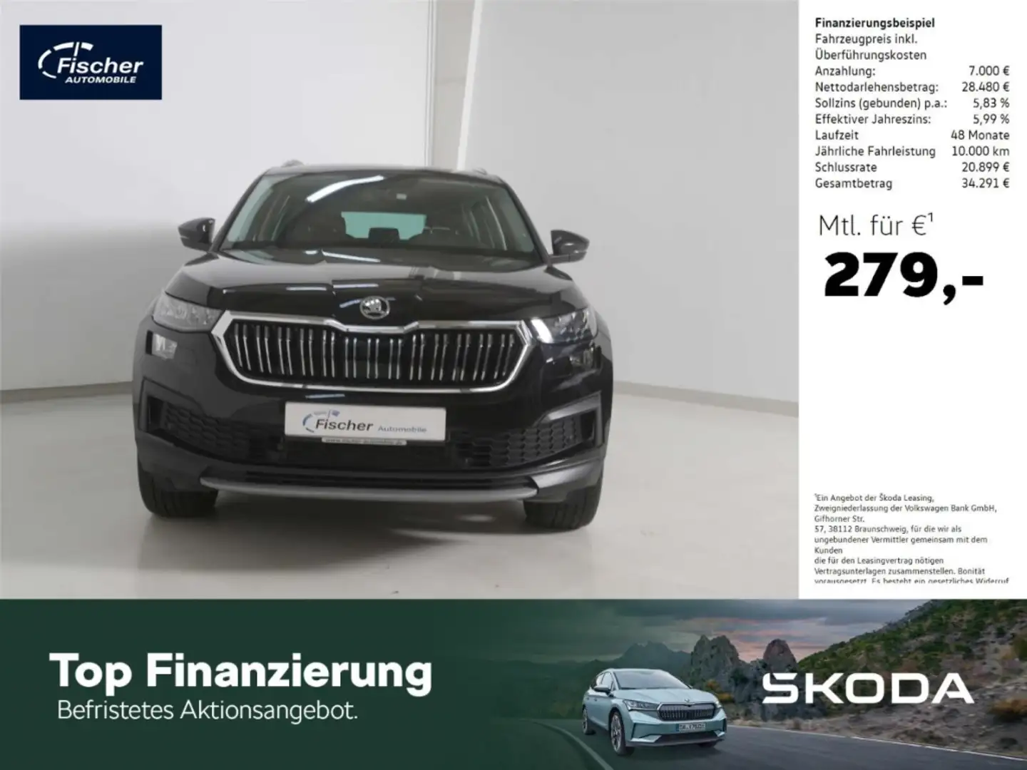Skoda Kodiaq 2.0 TDI Style Schwarz - 1