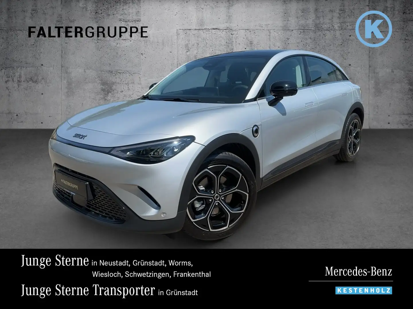 smart #3 #3 Pro+ DISTRO+PANO+KEYLESS+360°+MEMO+LEDER+66KW Silber - 1