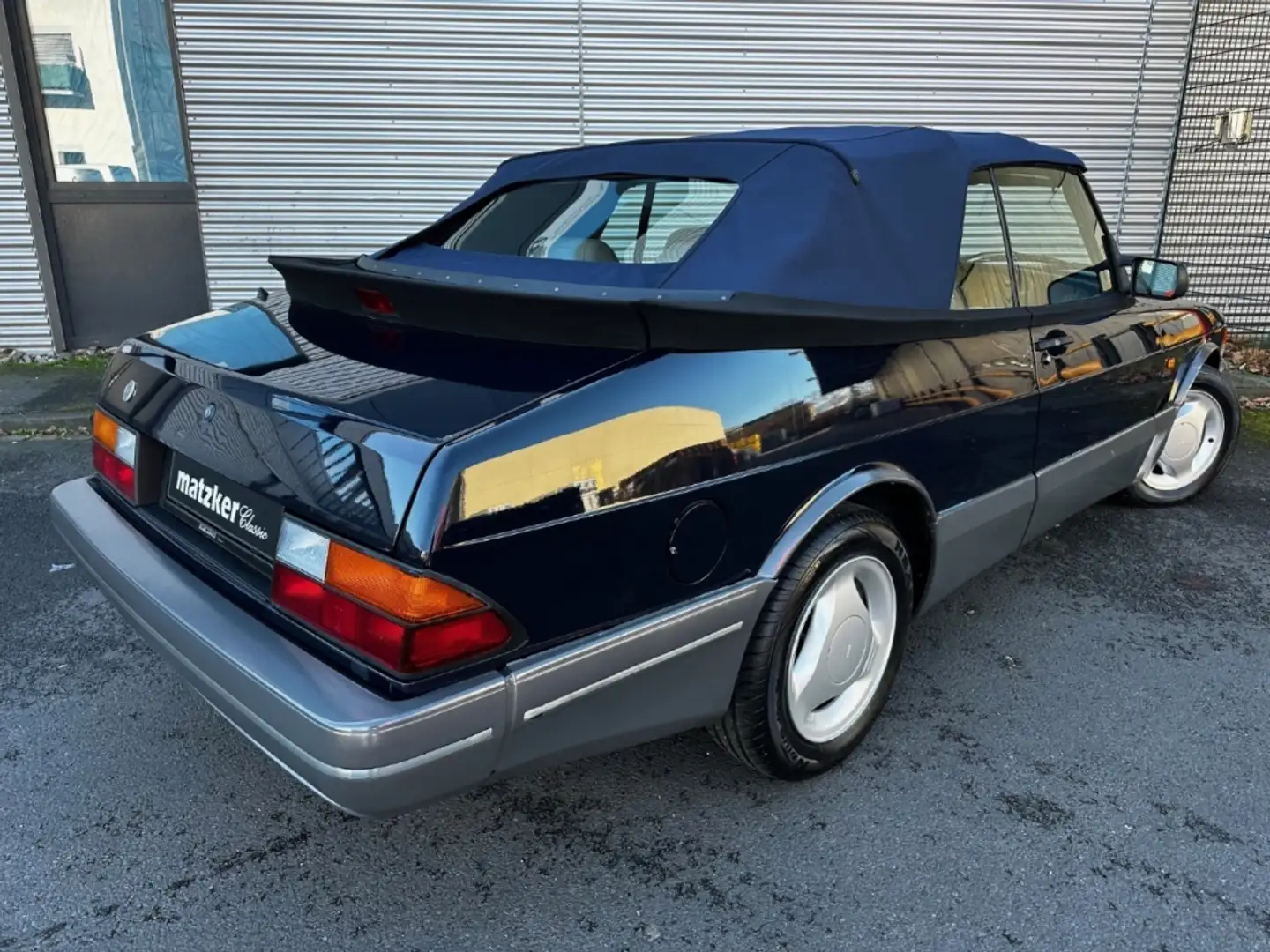 Saab 900 Turbo Cabriolet Blau - 2