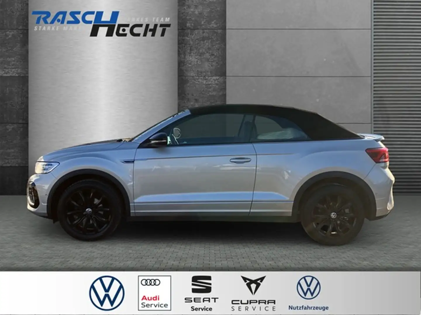 Volkswagen T-Roc Cabriolet R-Line 1.5 TSI DSG*LED*NAVI*SHZ Silber - 2