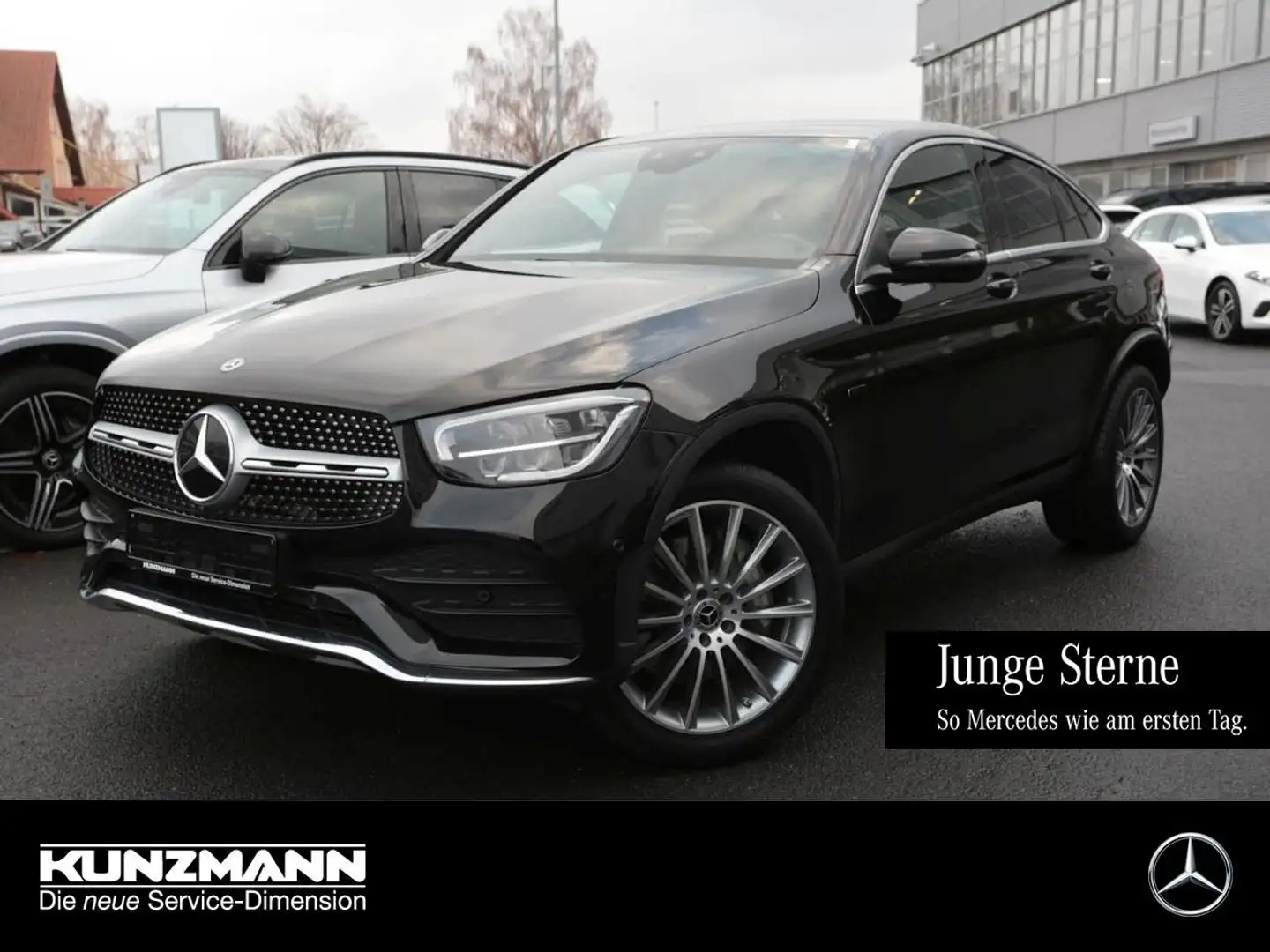 Mercedes-Benz GLC 300 e 4M Coupé AMG Schiebedach Distronic AHK Schwarz - 1