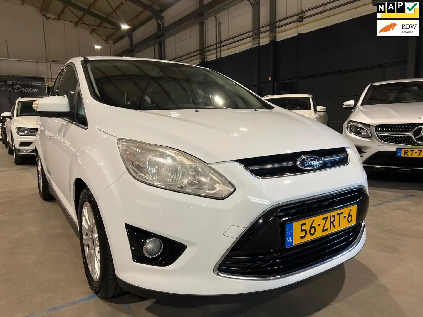 Ford C-Max 1.6 EcoBoost Titanium - Climate - Cruise - Navigat Blanco - 1