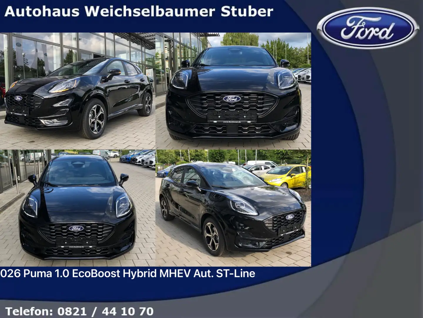 Ford Puma 026 Puma 1.0 EcoBoost Hybrid MHEV Autom. ST-Line Schwarz - 1