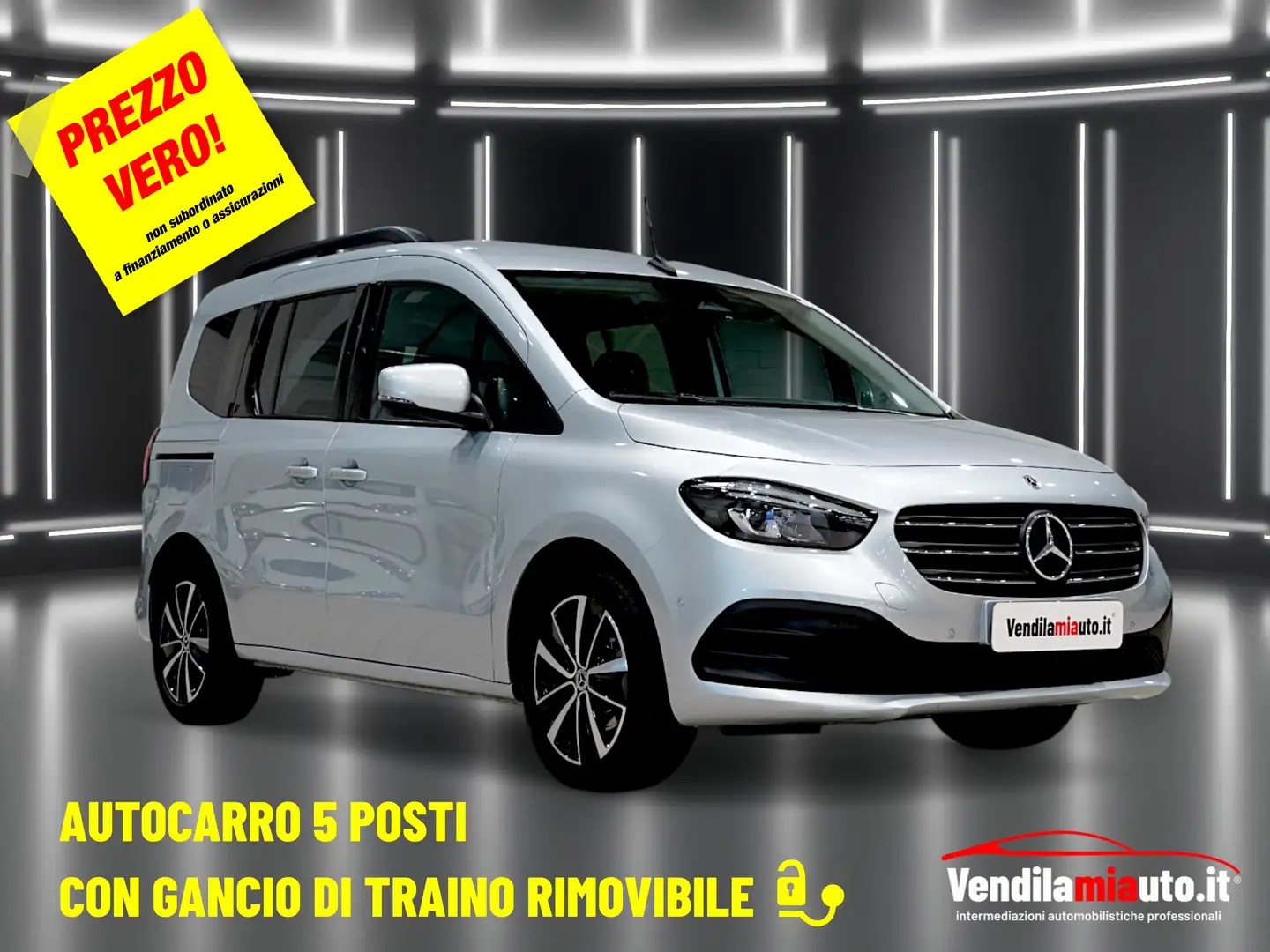 Mercedes-Benz T1 (Citan) 180 d Premium - Autocarro 5 Posti Argent - 1