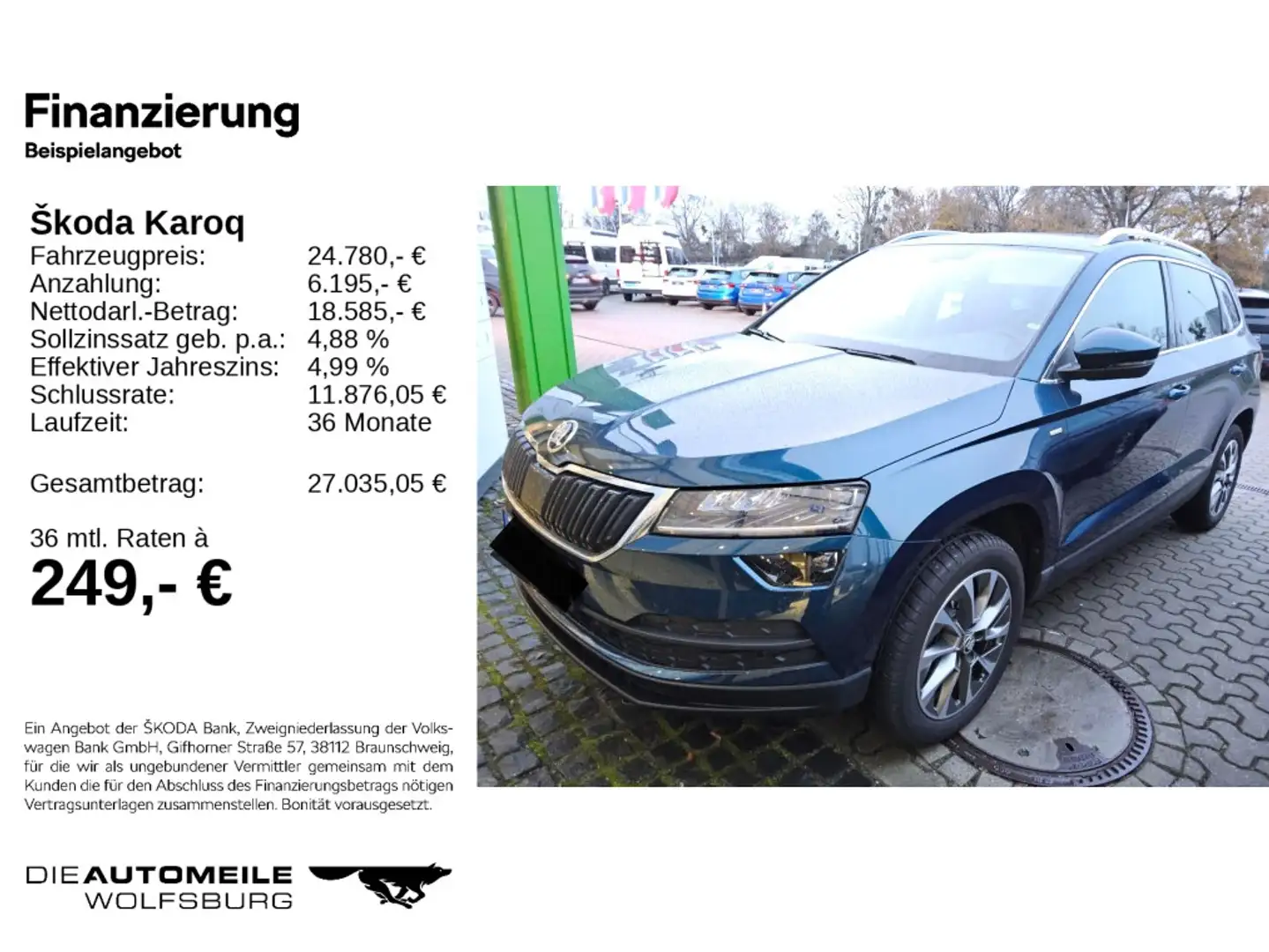 Skoda Karoq 1.5 TSI Clever Pano/Rückkam/Multilenk Blau - 2