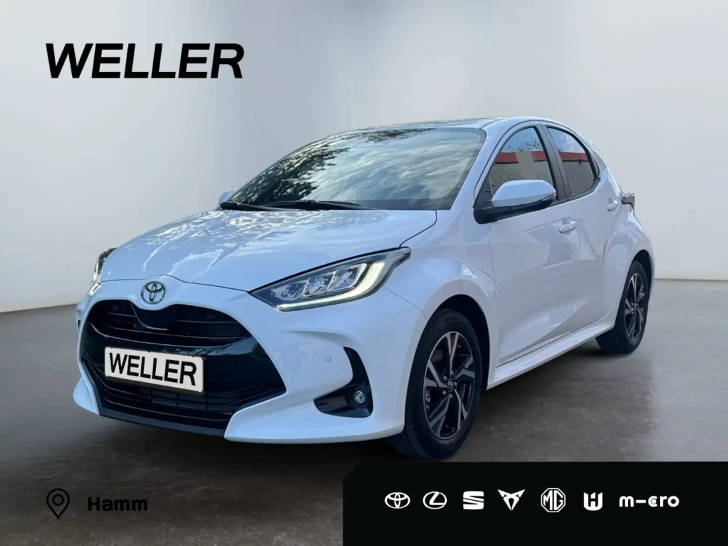 Toyota Yaris Hybrid 116 1.5 Teamplayer *LED*CAM*SHZ*ACC* Blanc - 1